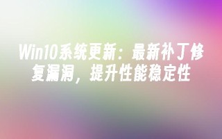 win10系统更新：最新补丁修复漏洞，提升性能稳定性